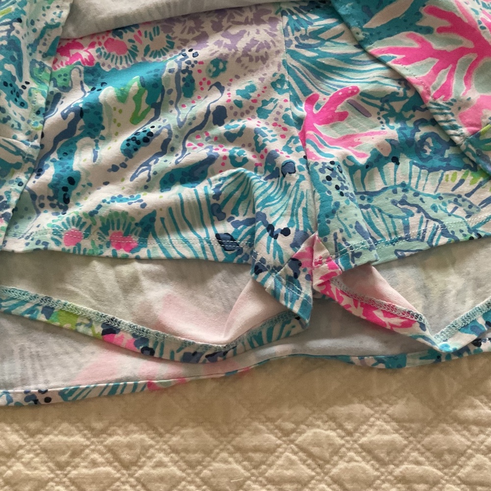 Lilly Pulitzer Ruffled Alessa Romper Multi Sink or Swim - Picture 5 of 8